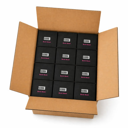 Gobbi Energy Broth - Bold Beet - Case (10 Stickpacks per Caddy, 12 Caddies per Case)