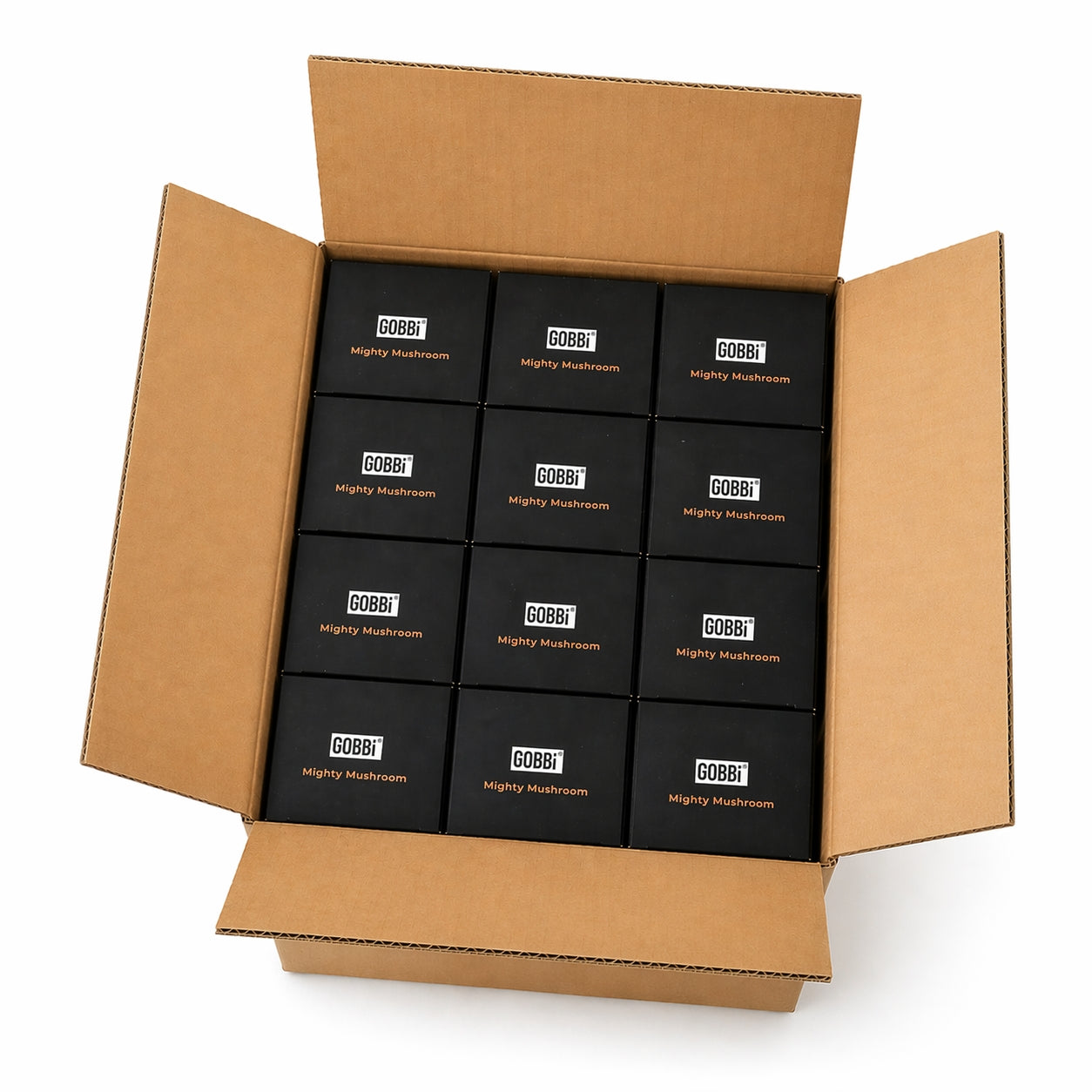Gobbi Energy Broth - Mighty Mushroom - Case (10 Stickpacks per Caddy, 12 Caddies per Case)