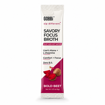 GOBBi Savory Focus Broth Bold Beet single-serve stick
