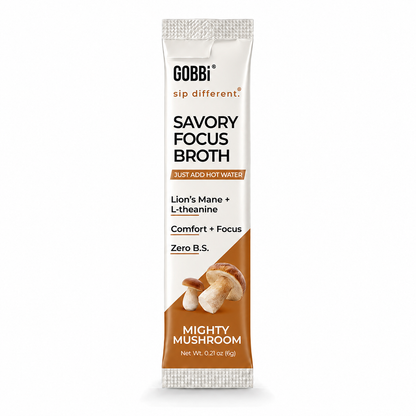 GOBBi Savory Focus Broth Mighty Mushroom single-serve stick