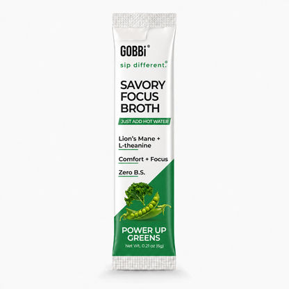 GOBBi Savory Focus Broth Power Up Greens single-serve stick