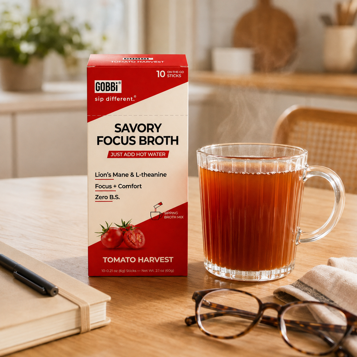 Tomato Harvest Focus Broth during morning planning