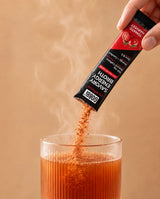 GOBBi Tomato Harvest Energy Broth stick pack pouring into hot water