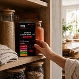 GOBBi Energy Broth Variety Pack in a kitchen pantry